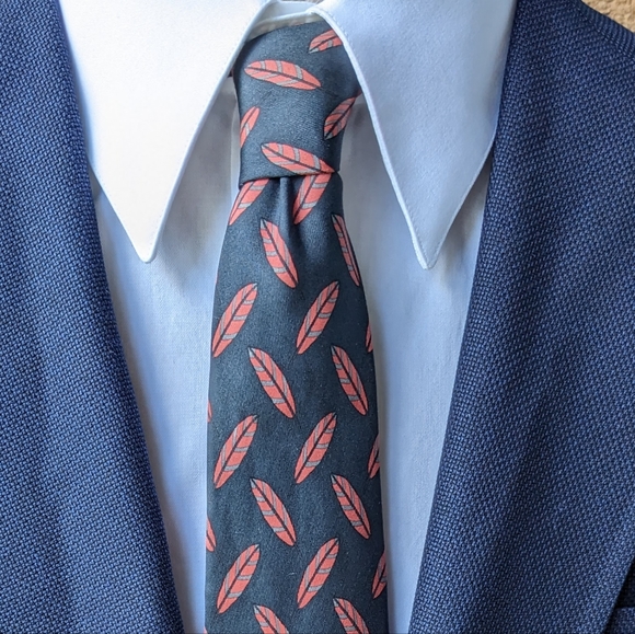 Hermes Other - Hermes black silk tie 995 EA